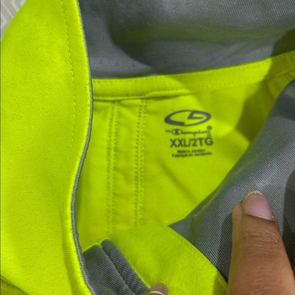 Champion Neon Yellow and Gray Pullover - Picture 2 of 6